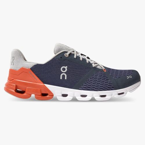 Men's On Running Cloudflyer Road Running Shoes Navy | CRA9071SG