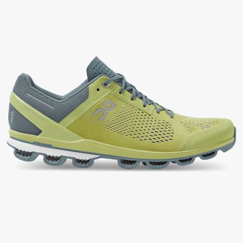 Men's On Running Cloudsurfer Road Running Shoes Green | BIR6839YL