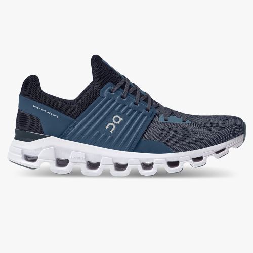 Men's On Running Cloudswift Road Running Shoes Navy | VMI2591IE