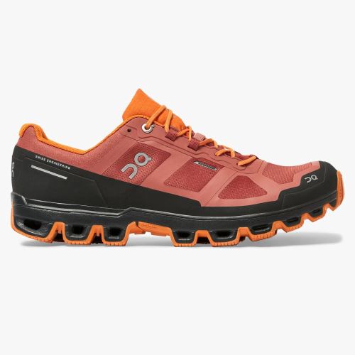 Men's On Running Cloudventure Trail Running Shoes Coral | BMM4082FP