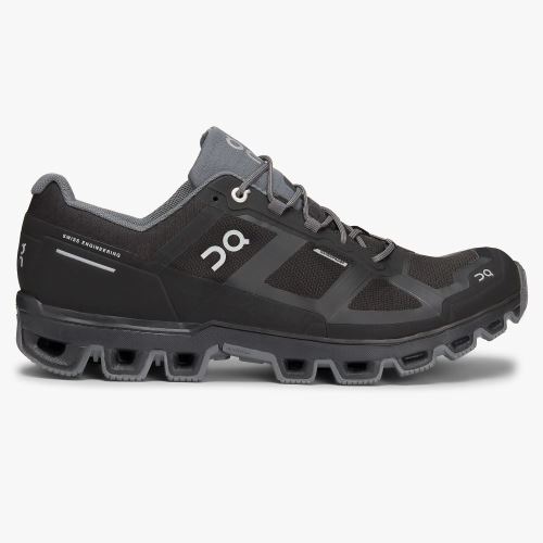 Men's On Running Cloudventure Trail Running Shoes Black | TBQ2862ZB