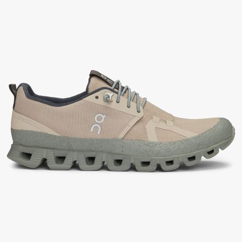 Women's On Running Cloud Trainers Beige Green | ITJ7074TS