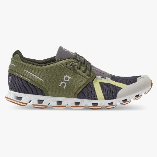 Women's On Running Cloud Trainers Olive Navy | BXZ9526TZ