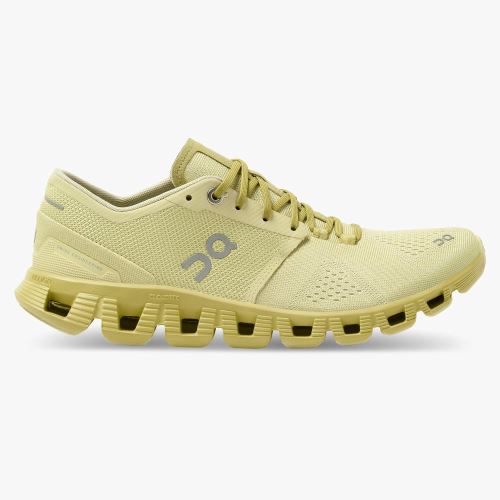 Women's On Running Cloud X Road Running Shoes Yellow | JPB3542SV