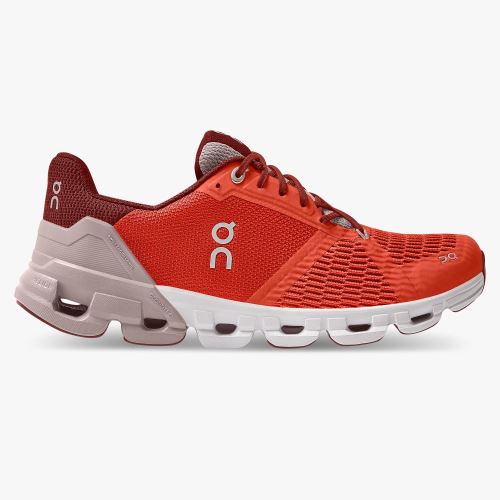 Women's On Running Cloudflyer Road Running Shoes Orange Red | XNN2581AO