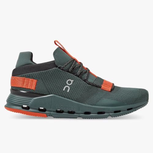 Women's On Running Cloudnova Trainers Olive | XID515UI