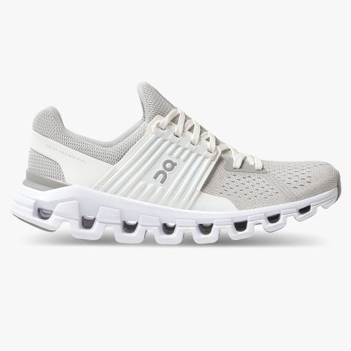 Women's On Running Cloudswift Road Running Shoes Grey White | TWU1975QX